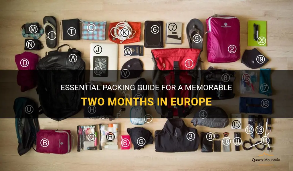 what to pack for two months in europe