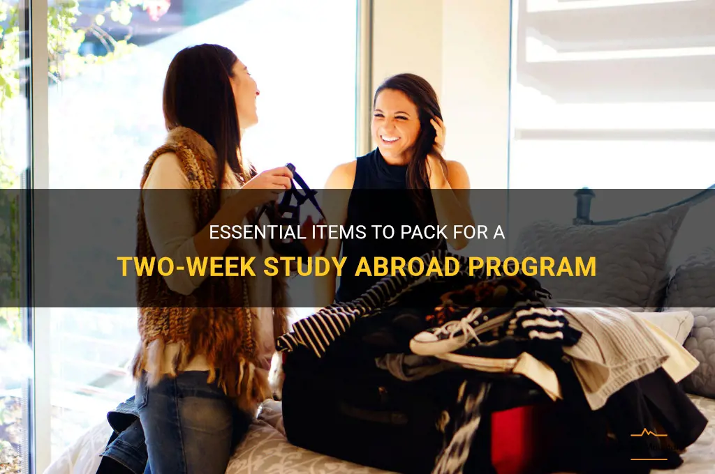 what to pack for two week study abroad