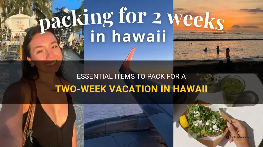 what to pack for two weeks in hawaii