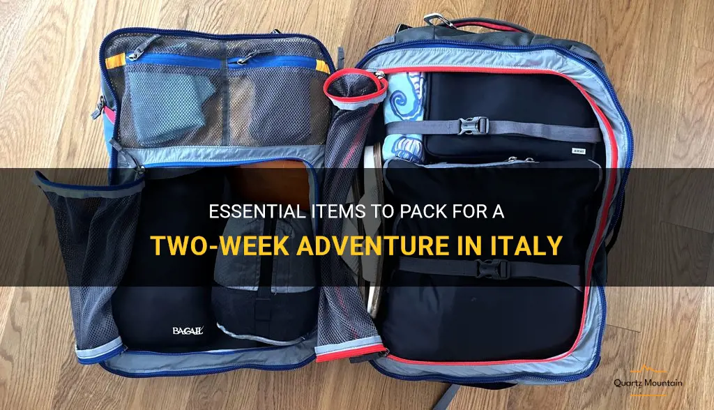 what to pack for two weeks in italy