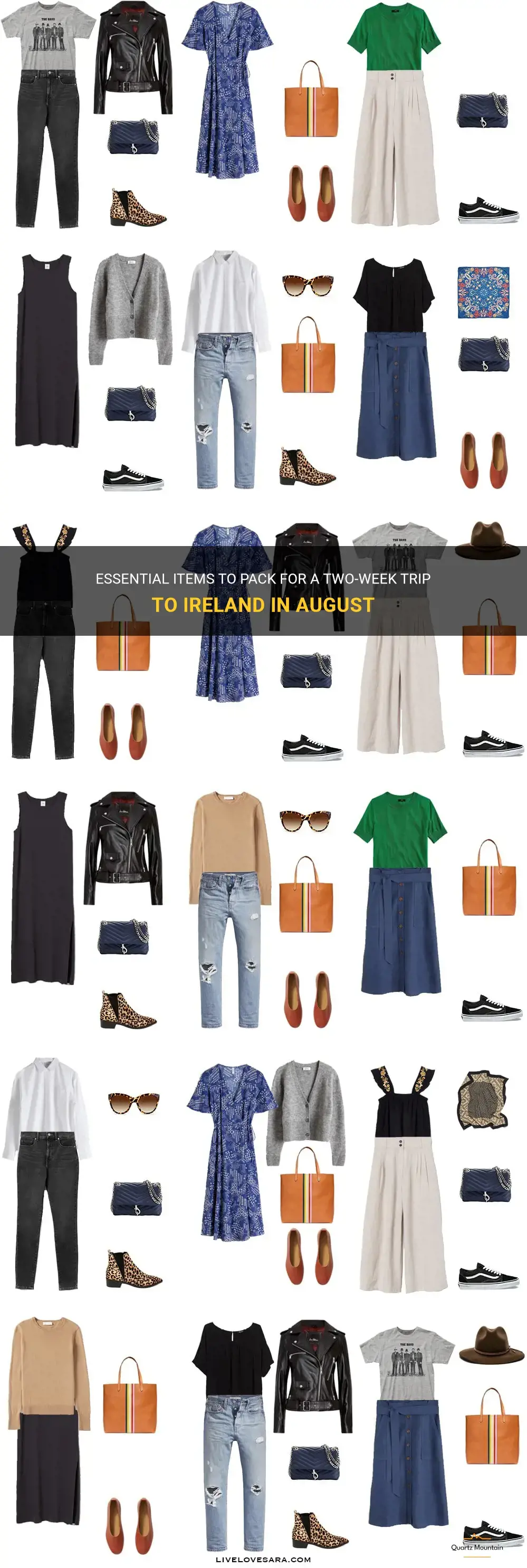 what to pack for two weeks ireland in august
