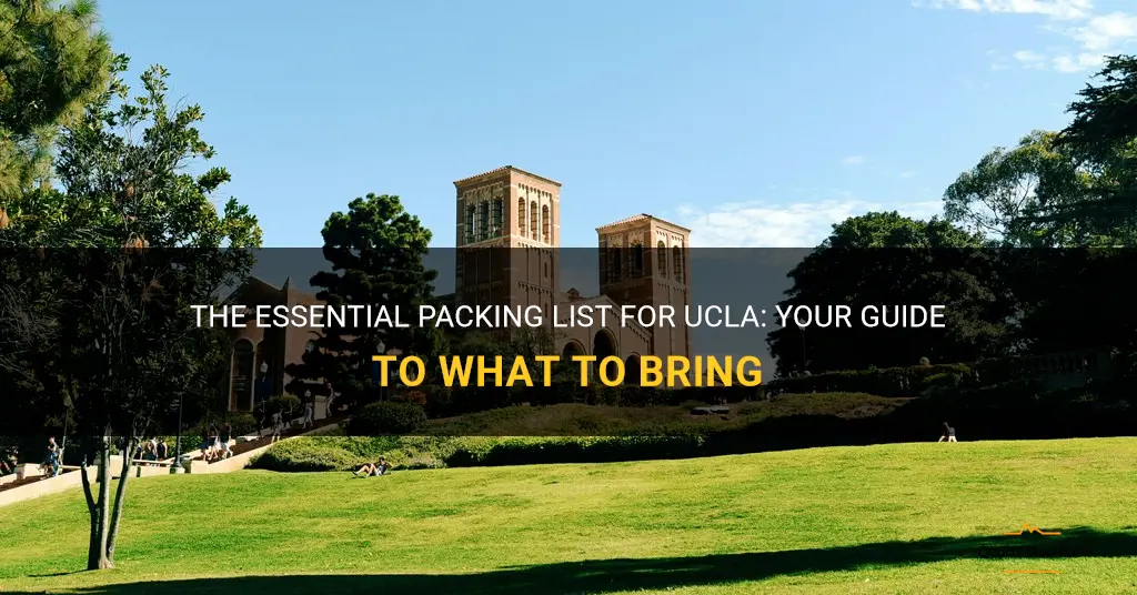 what to pack for ucla