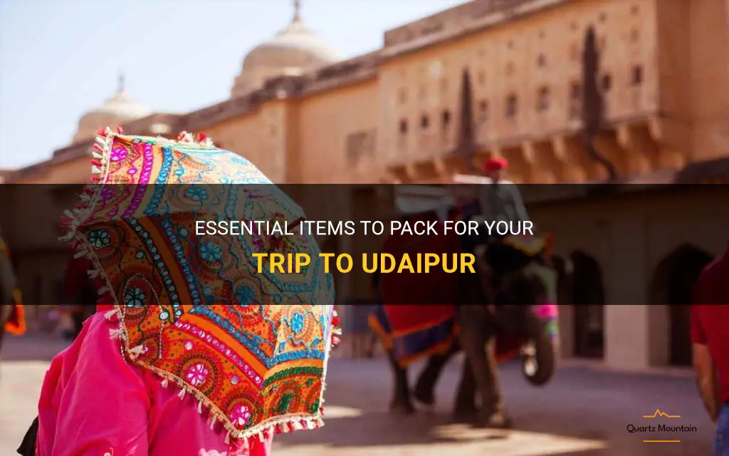 what to pack for udaipur