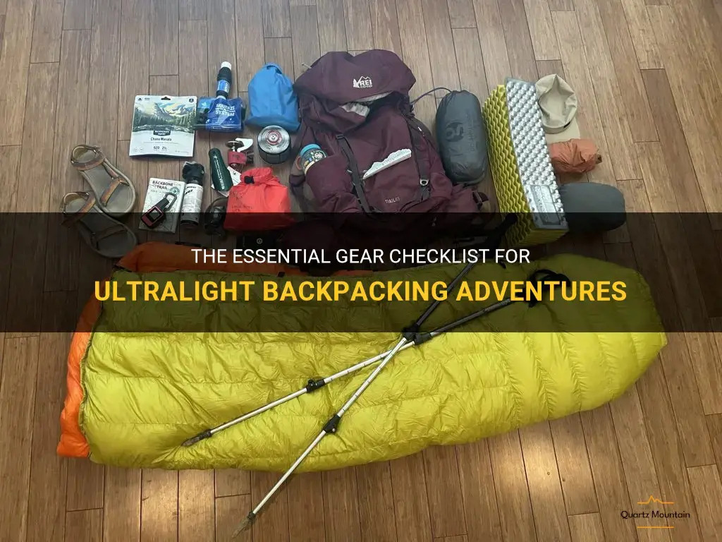 what to pack for ultralight backpacking