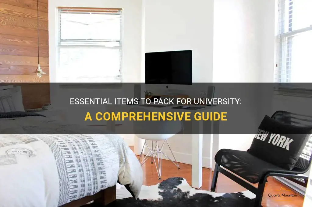 what to pack for uni