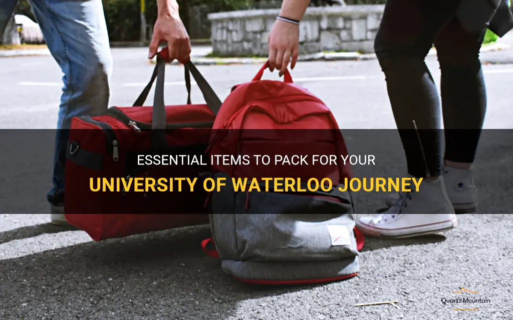 what to pack for university waterloo