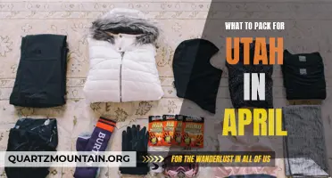 Essential Items for Exploring Utah in April