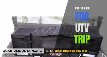 Essential Items to Pack for an UTV Trip: A Complete Guide