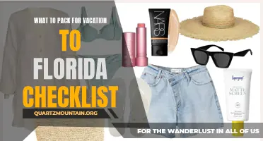 Essential Items to Pack for a Memorable Vacation to Florida: A Comprehensive Checklist