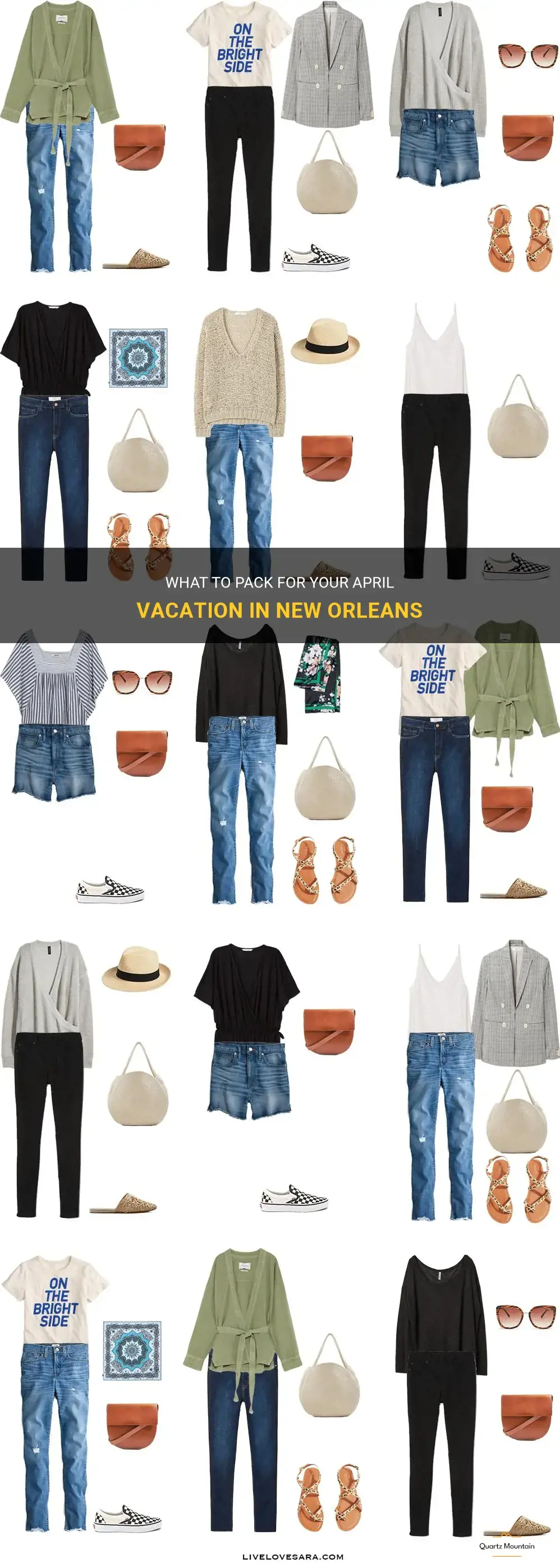 what to pack for vacation to new orleans in april