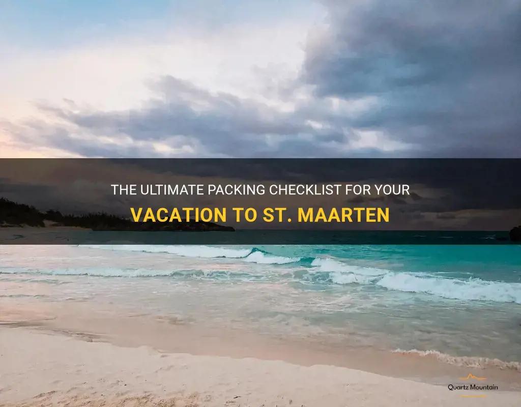 what to pack for vacation to st maarten