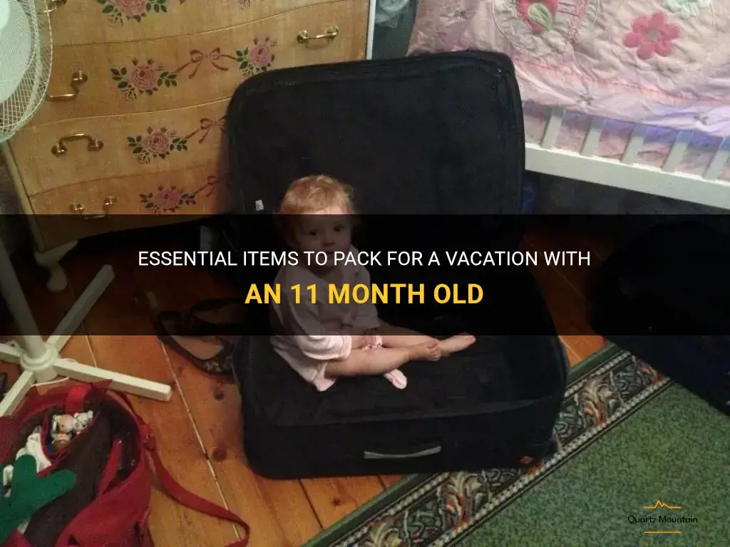 what to pack for vacation with 11 month old