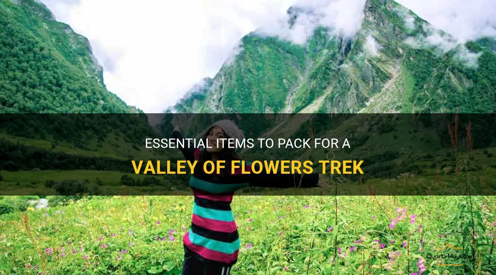 what to pack for valley of flowers trek