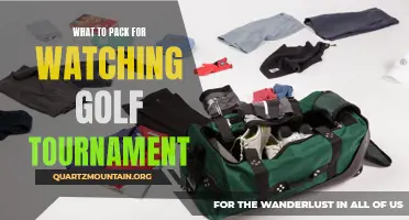 Essential Items to Pack for Watching a Golf Tournament