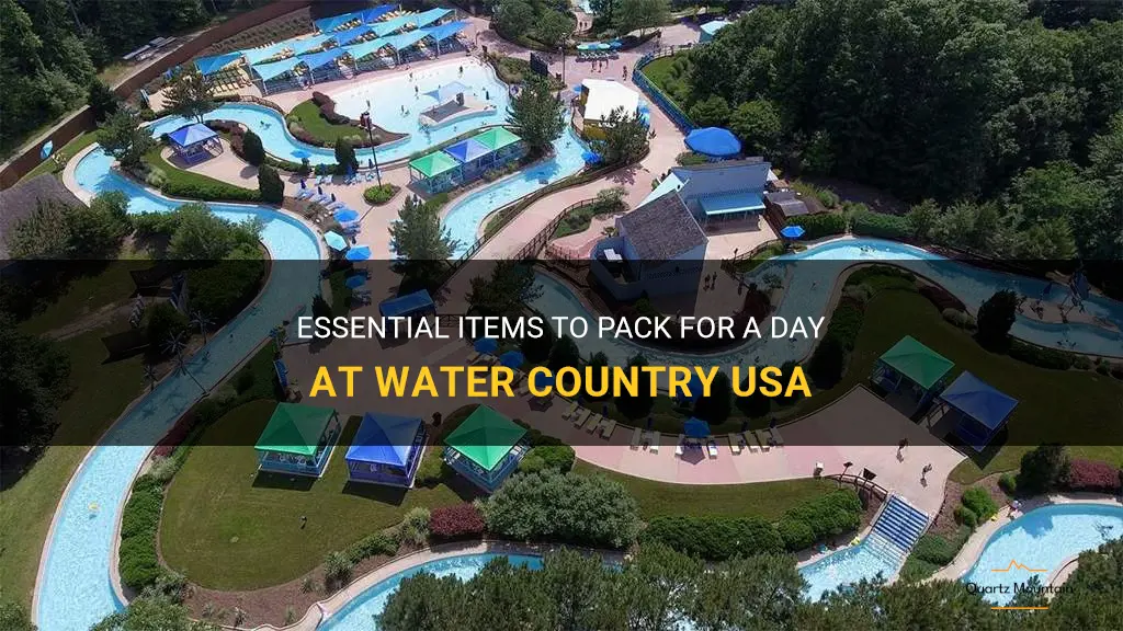 what to pack for water country usa