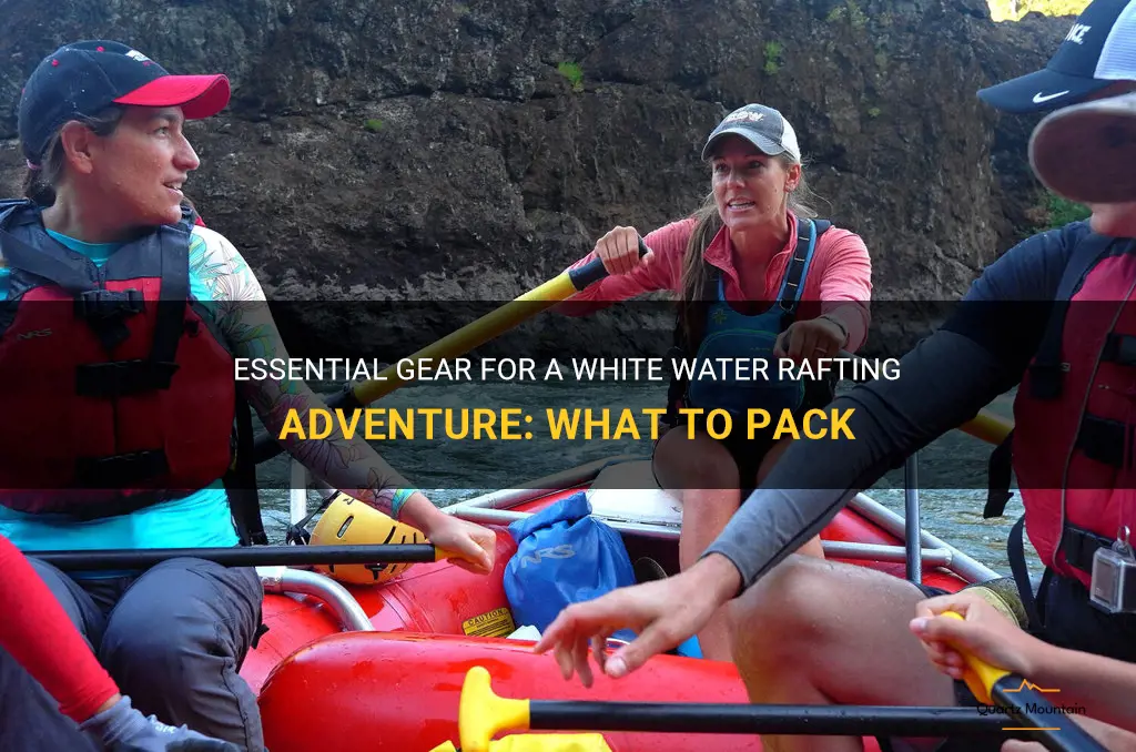 what to pack for white water rafting