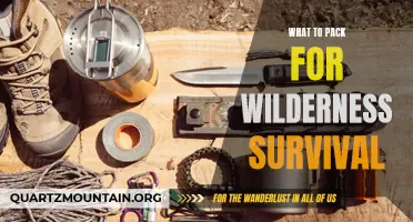Essential Items to Pack for Wilderness Survival: A Comprehensive Guide