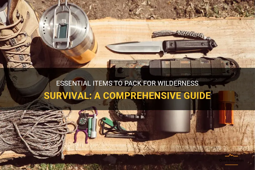 what to pack for wilderness survival