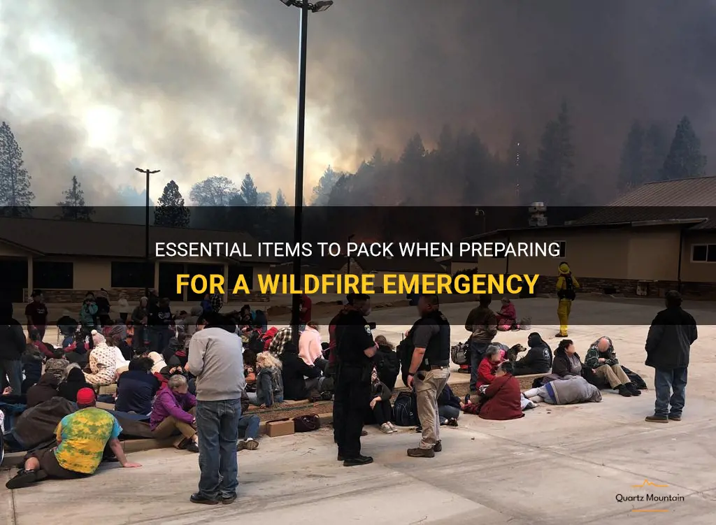 what to pack for wildfire