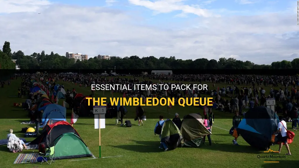 what to pack for wimbledon queue