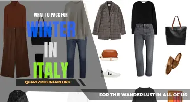 Essential Items to Pack for Winter in Italy