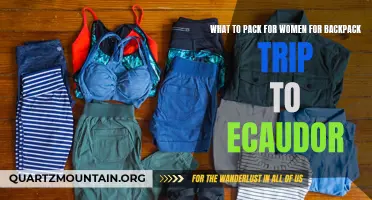 Essential Items for Women to Pack on a Backpacking Trip to Ecuador