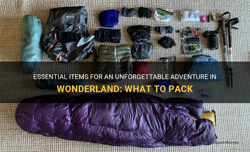 what to pack for wonderland