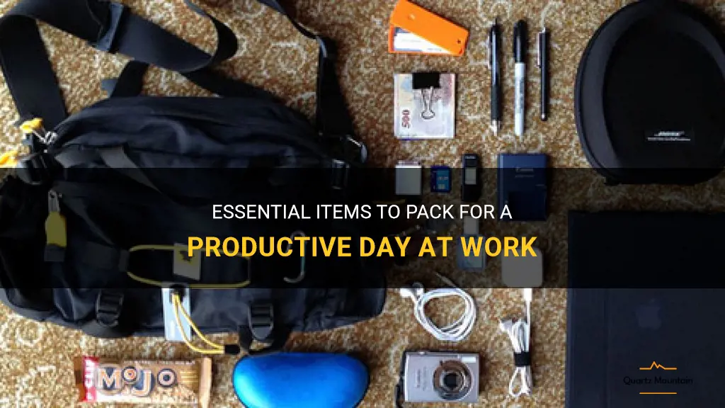 what to pack for work
