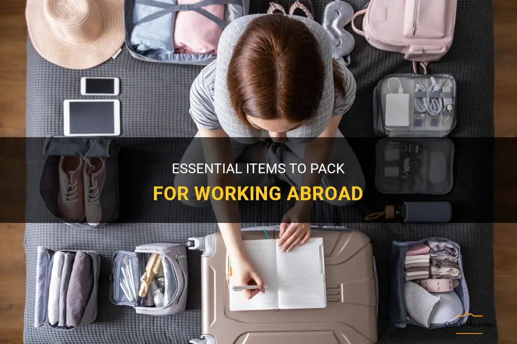 what to pack for working abroad
