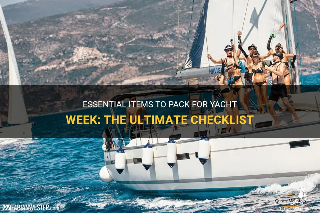 what to pack for yacht week