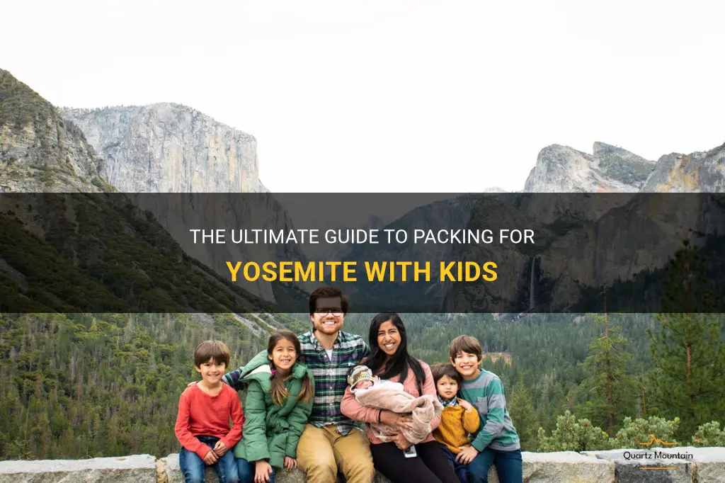 what to pack for yosemite with kids