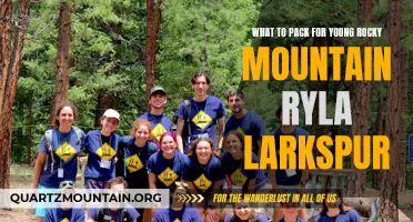 Essential Items to Pack for Young Rocky Mountain RYLA Larkspur