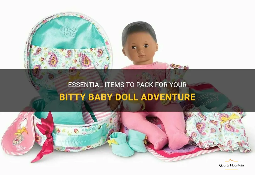 what to pack for your bitty baby doll