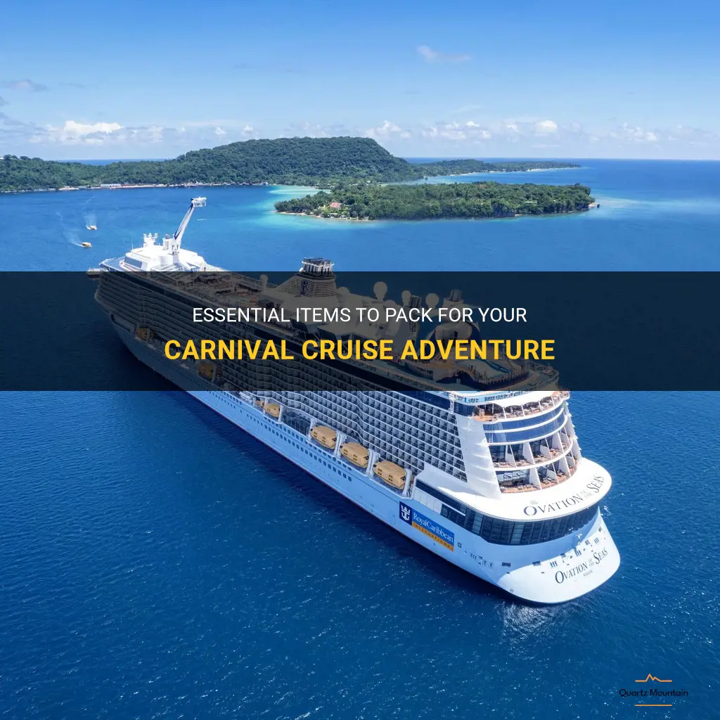 what to pack for your carnival cruise