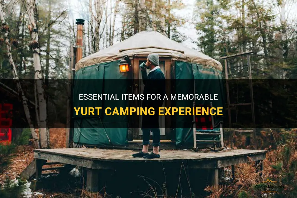 what to pack for yurt camping