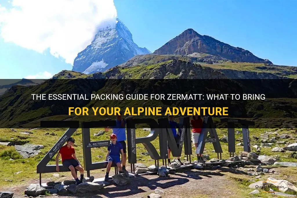 what to pack for zermatt