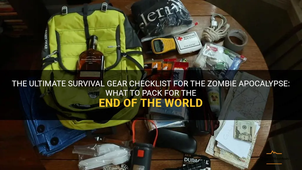 what to pack for zombie apocalypse
