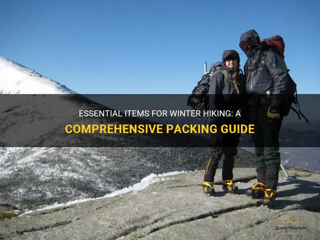 what to pack going hiking in the winter