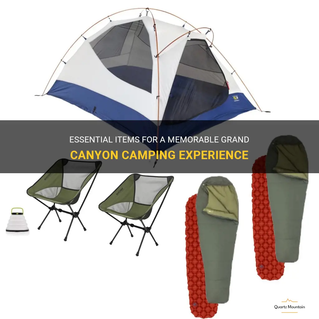 what to pack grand canyon tent camping