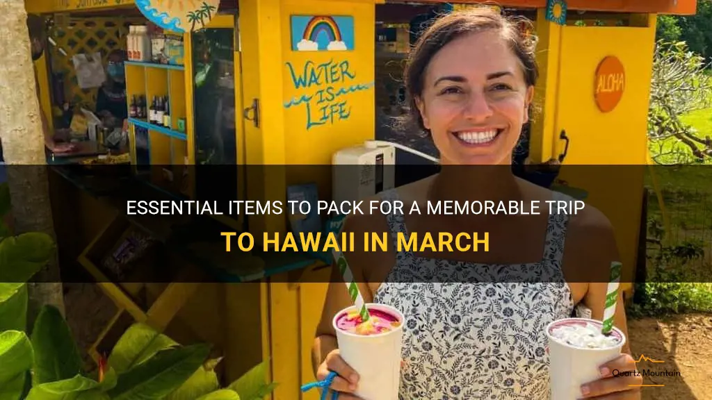 what to pack hawaii in march