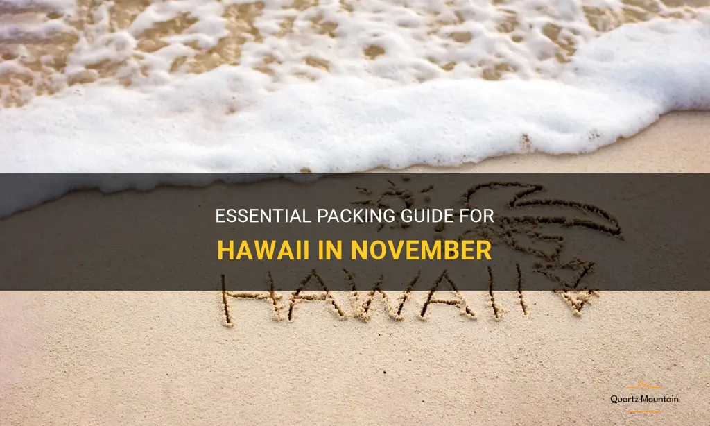 what to pack hawaii november