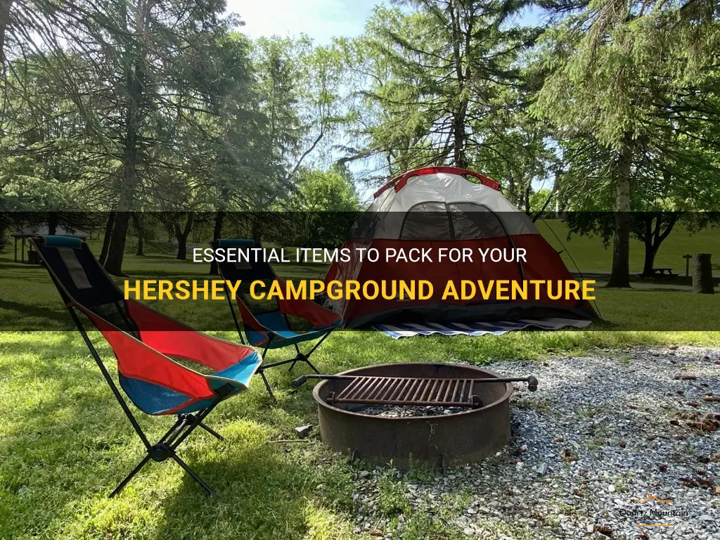 what to pack hershey campground