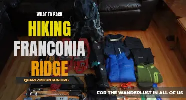 Essential Items to Pack for a Hiking Adventure on Franconia Ridge