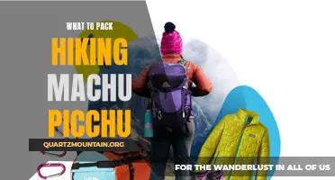 Essential Items to Pack for Hiking Machu Picchu