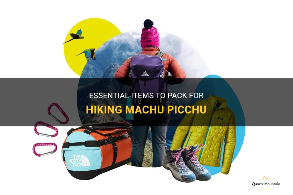what to pack hiking machu picchu