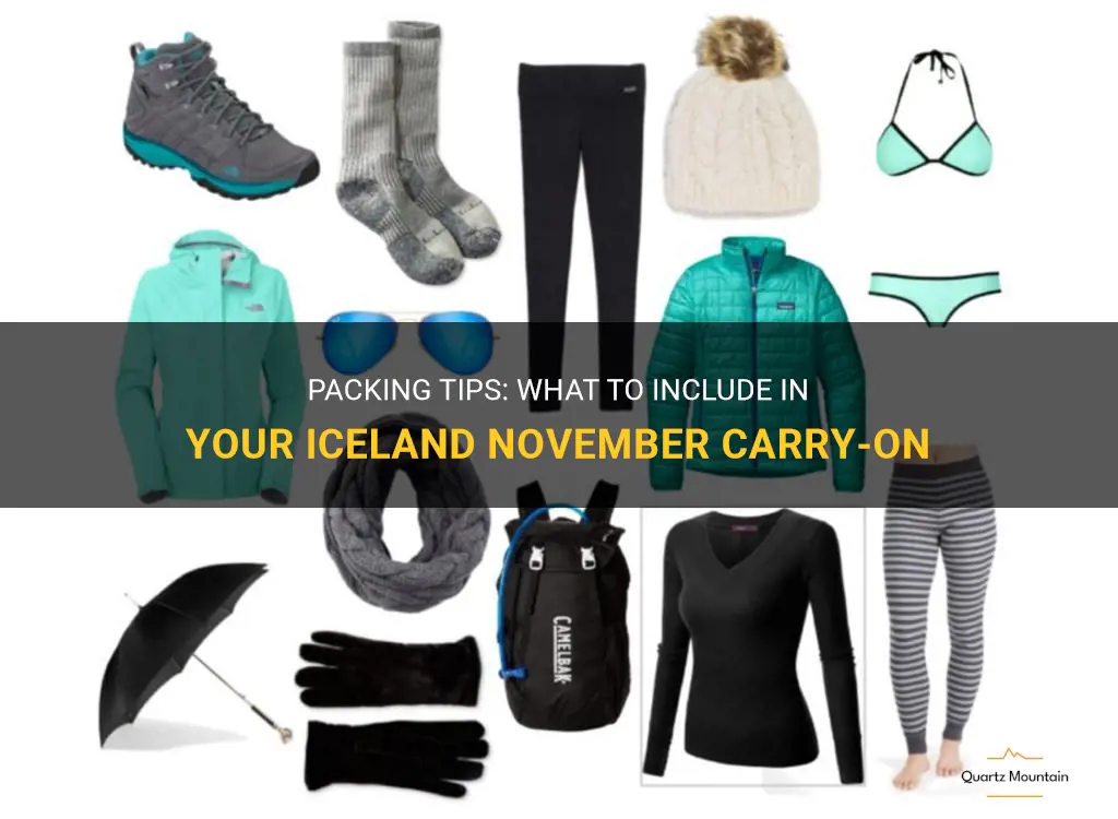 what to pack iceland november carry on