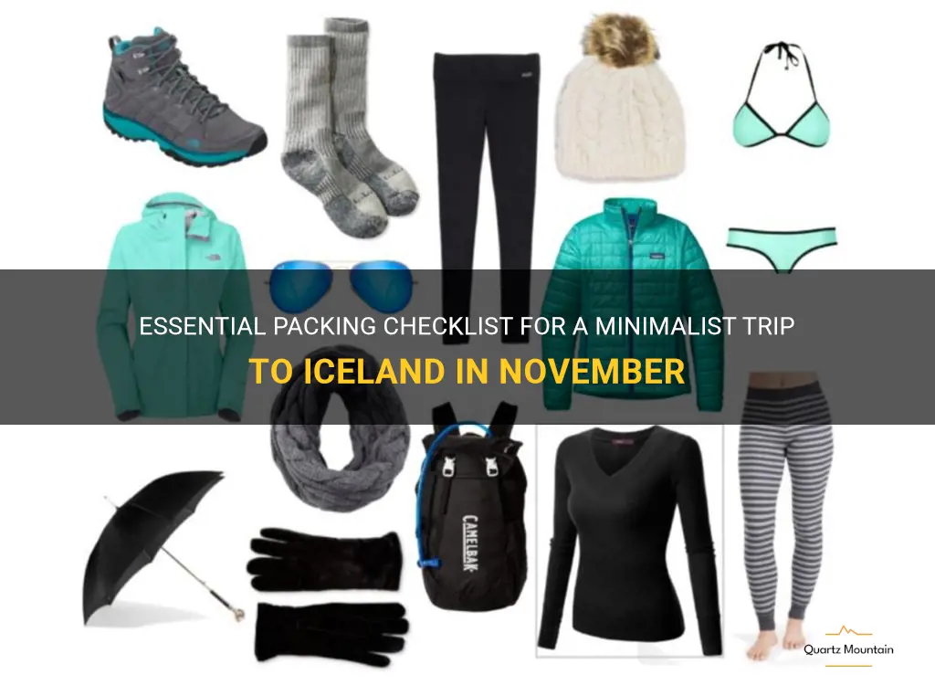 what to pack iceland november minimalist