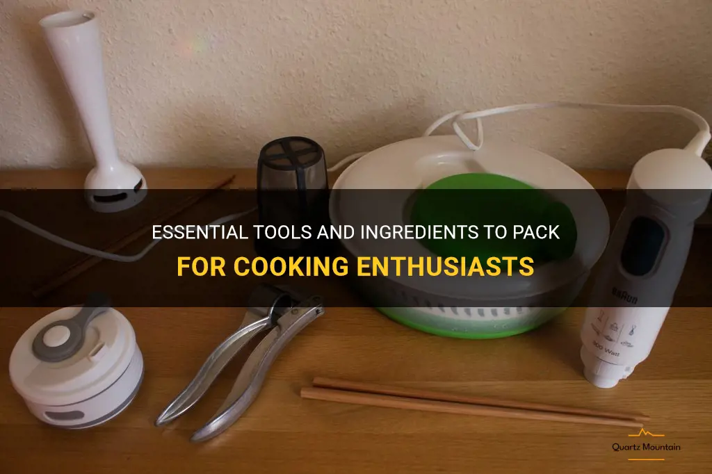 what to pack if you like to cook