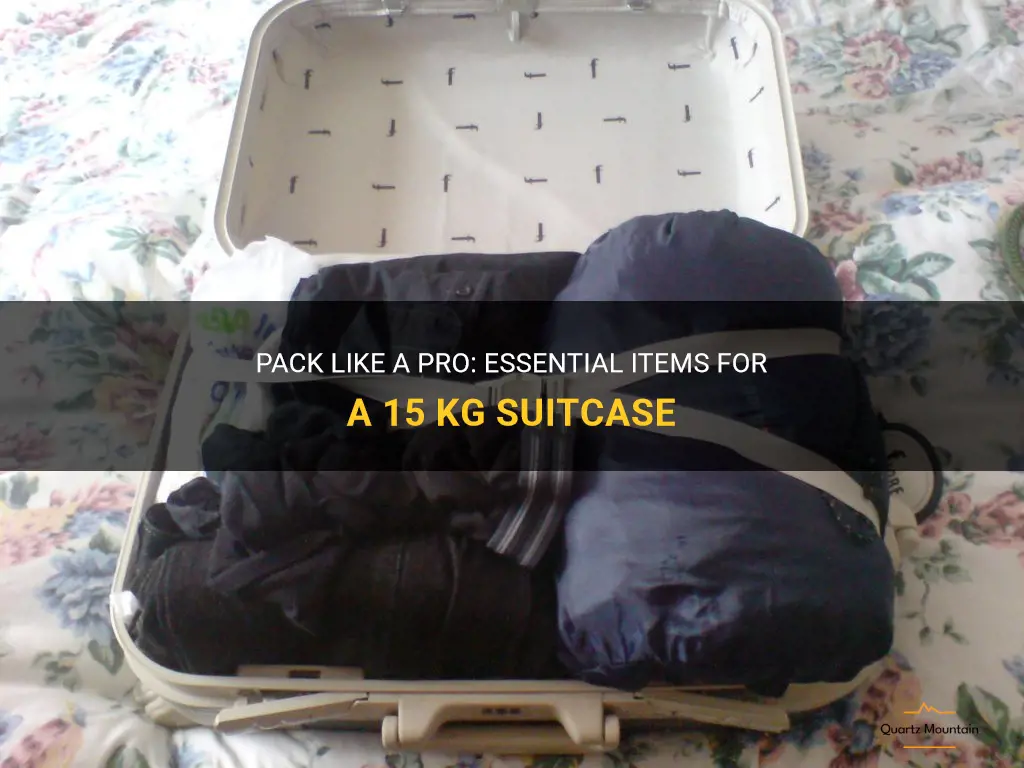 what to pack in 15 kg suitcase