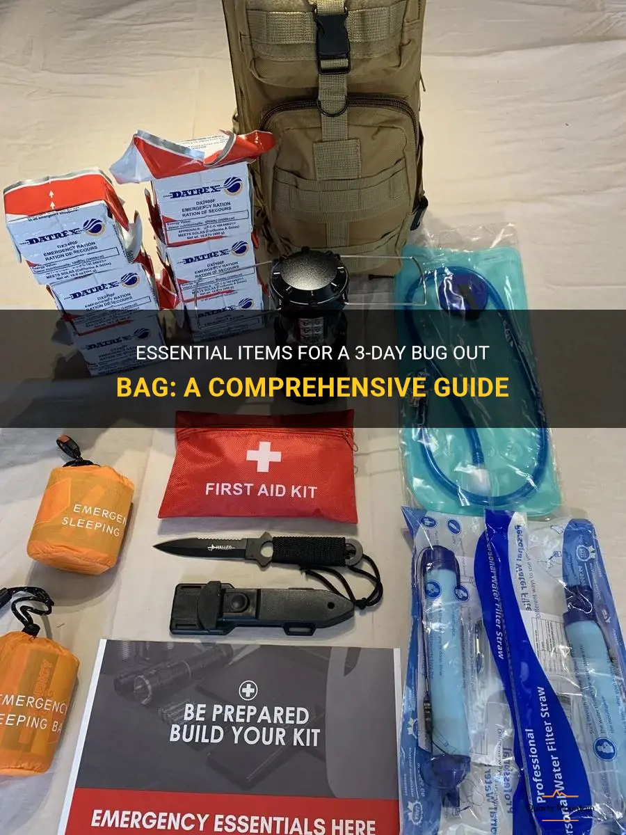 what to pack in a 3 day bug out bag